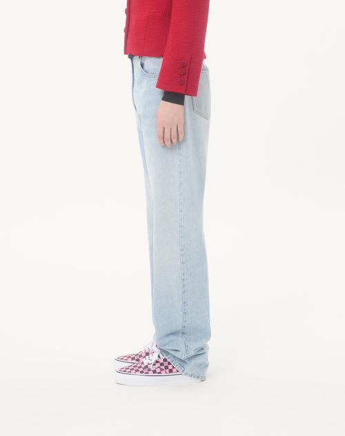 Valentino - Denim Trousers - Denim - Woman - Denim