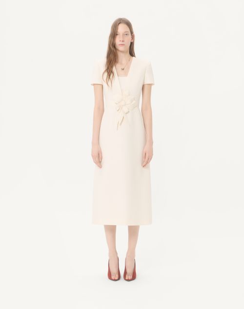 Valentino - Embroidered Crepe Couture Dress - Ivory - Woman - Dresses