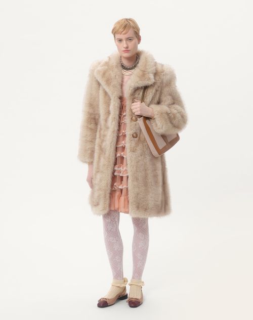 Valentino - Chiffon Short Dress - Rose Mist - Woman - Dresses
