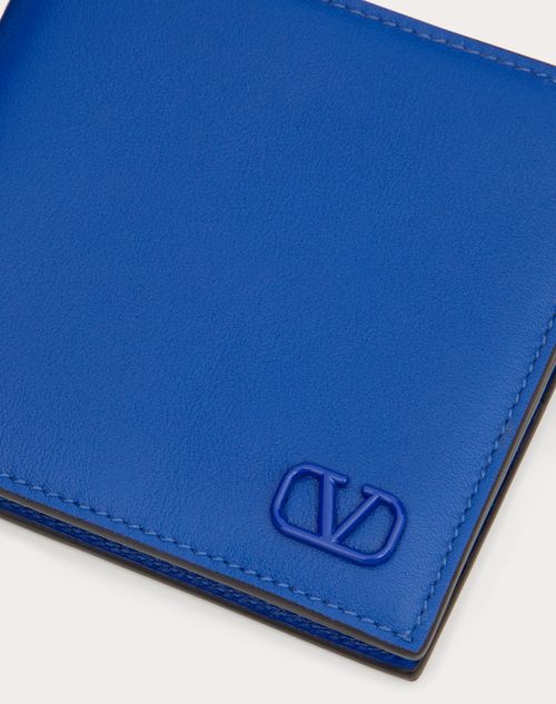 Valentino Garavani - Vlogo Signature Wallet - Cobalt - Man - Man Bags & Accessories Sale