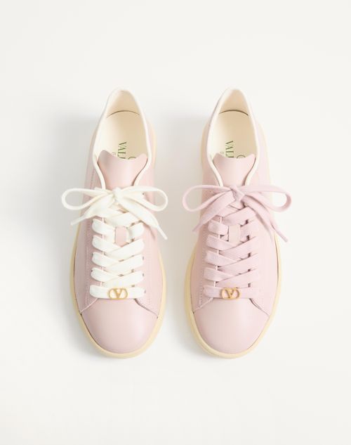Valentino Garavani - Royco Sneaker In Nappa Calfskin - Pink - Woman - Sneakers