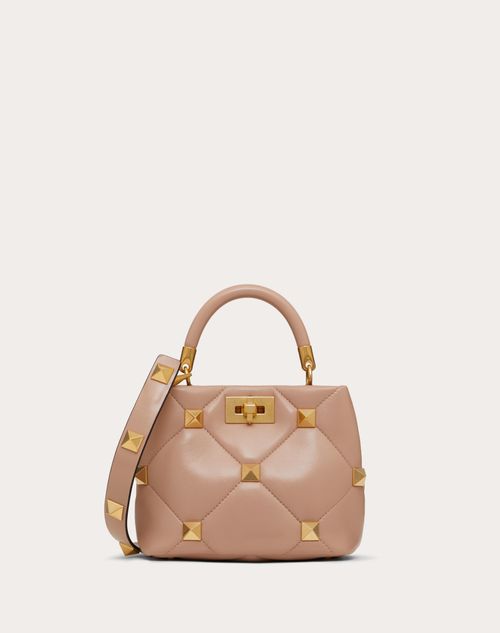 Valentino Roman Stud Small Embellished Shoulder Bag Pink