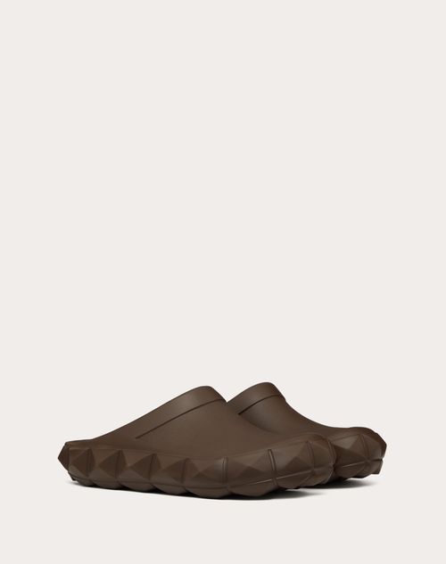 Valentino Garavani - Roman Stud Turtle Rubber Clog - Fondant - Man - Man Shoes Sale