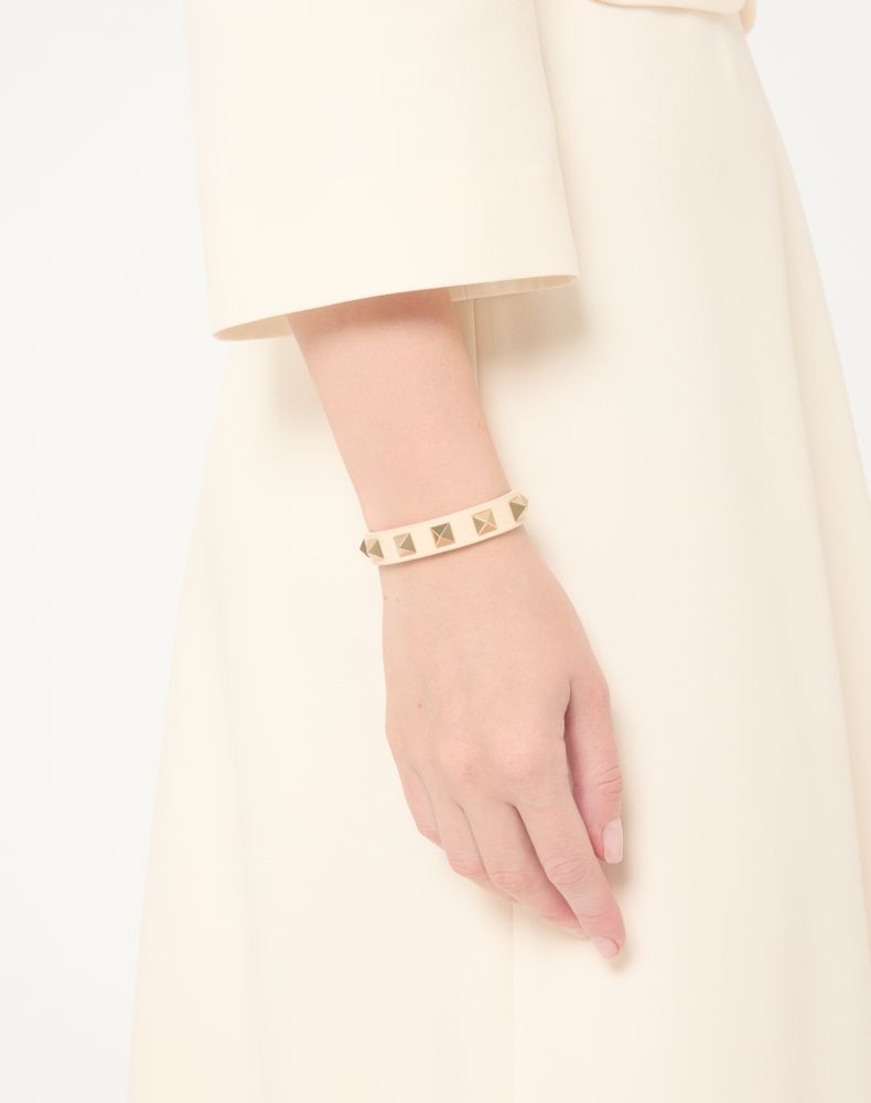 Valentino Garavani Rockstud Bracelet Woman Light Ivory Uni