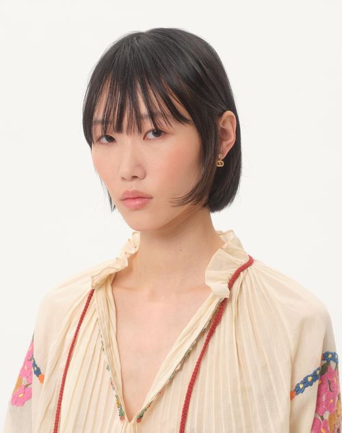 Valentino Garavani - Ovalette Metal And Swarovski® Crystal Earrings - Gold/crystal - Woman - Jewellery