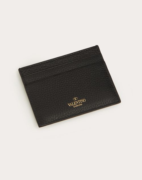 Valentino Garavani Rockstud Grainy Calfskin Wallet