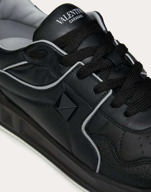 Sneakers Bajas One Stud De Napa para Hombre en Blanco Negro