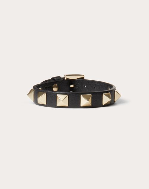 Valentino Garavani - Bracelet Rockstud - Noir - Femme - Leather Bracelets - Accessories