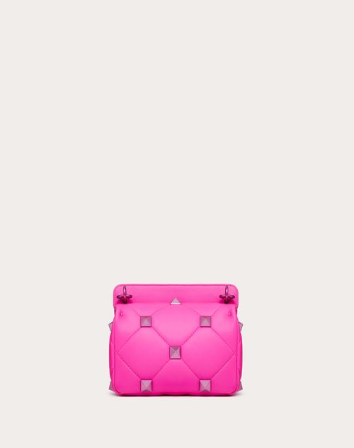 Valentino Roman Stud Small Quilted Shoulder Bag Pink