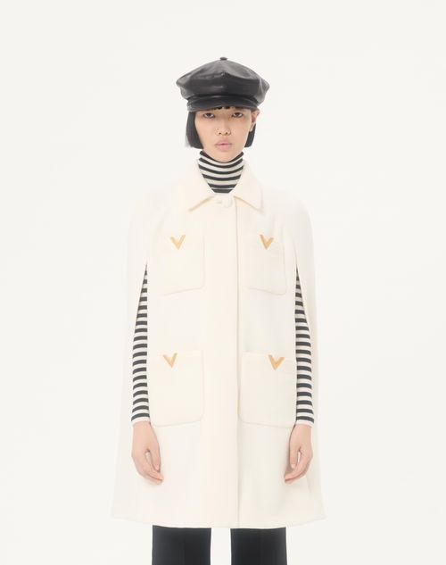 Valentino - Drill Double Cape - Ivory - Woman - Shelf 1 - Wrtw Ss26 Pre - W1
