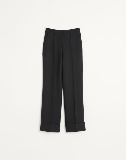 Valentino - Crepe Couture Pants - Black - Woman - Pants And Shorts