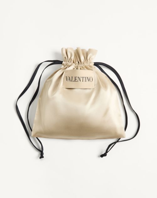 Valentino - Einteiliger Badeanzug Aus Lycra Mit Dalmata Plus De Pois-punktmuster - Beige/schokolade - Frau - Bademode