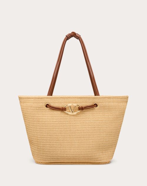 Red Valentino BORSA SHOPPING GRANDE VALENTINO GARAVANI ESCAPE IN RAFIA