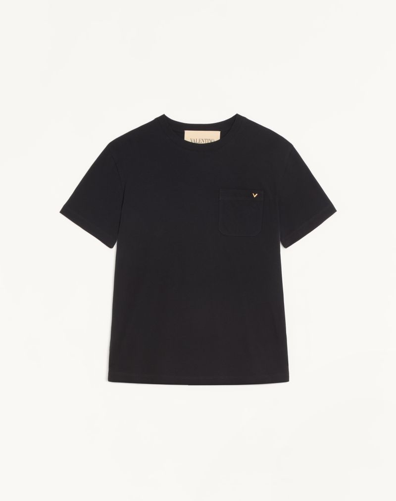 T-shirt Coton VGold Noir — Valentino