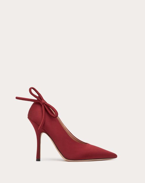 Valentino Garavani - Valentino Garavani Nite-out Satin Pump 110 Mm - Maroon - Woman - Woman View All