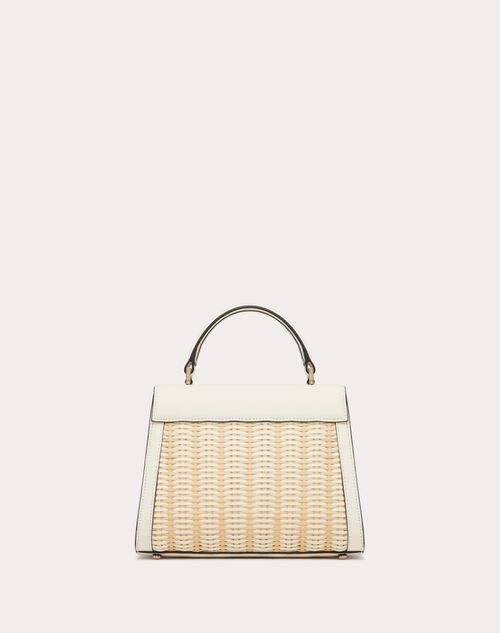 Small Vsling Wicker Handbag for Woman in Natural/ivory | Valentino US