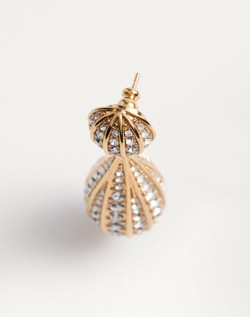 Valentino Garavani - Poetiques Des Gouttes Metal And Swarovski® Crystal Earrings - Gold/crystal - Woman - Fashion Jewelry