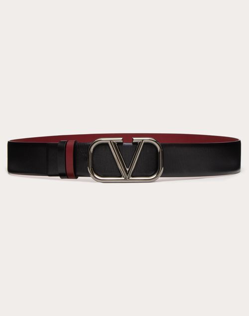 Red Valentino CINTURA REVERSIBILE VLOGO SIGNATURE IN VITELLO 40 MM