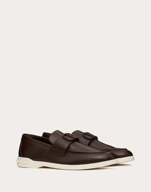 Valentino Garavani - Leisure Flows Calfskin Loafer - Fondant - Man - Shelf - M Shoes - Anywhere-leisure Flows