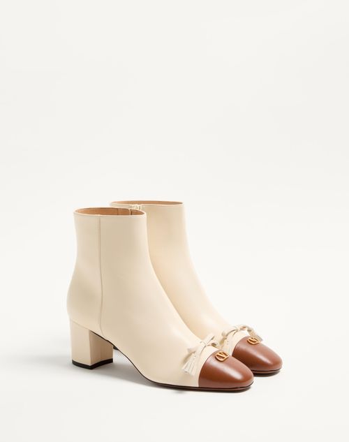 Valentino Garavani - Valet Du Roi Kidskin Leather Ankle Boot 60mm - Butter/tobacco - Woman - Shoes