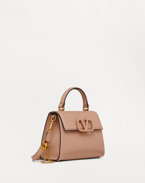 Valentino Garavani - Borsa A Mano Piccola Vsling In Vitello Granato - Rose Cannelle - Donna - Borse A Mano