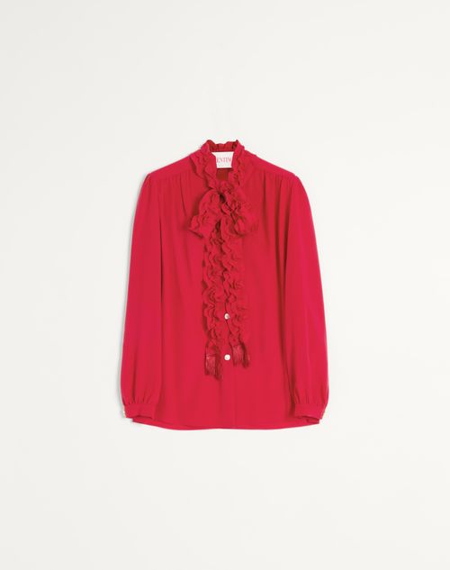 Valentino - Crepe De Chine Shirt - Paris - Woman - Shirts And Tops