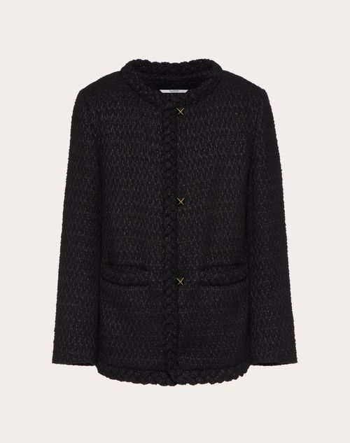 Valentino - Tweed Jacket - Black - Man - Man Ready To Wear Sale