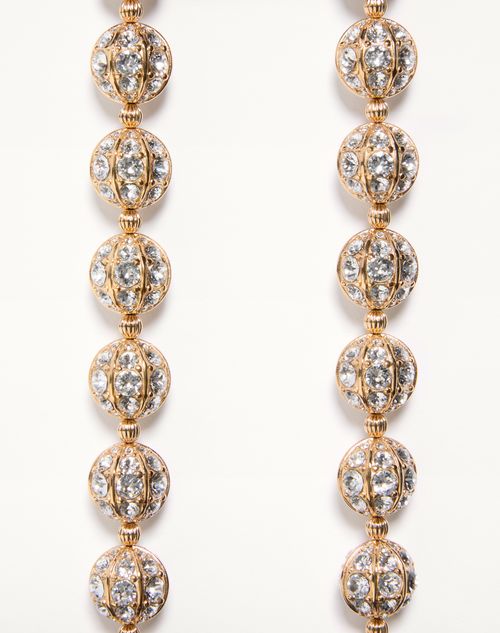 Valentino Garavani - Poetique Des Gouttes Necklace In Metal And Swarovski® Crystals - Gold/crystal - Woman - Fashion Jewelry
