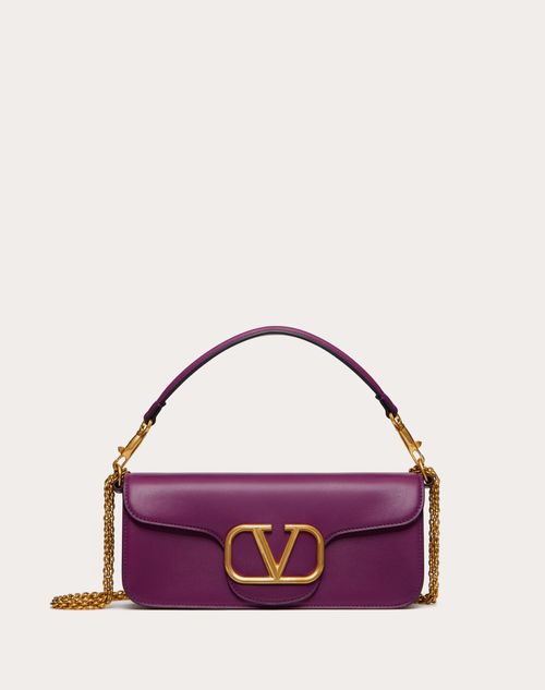 Locò Calfskin Shoulder Bag for Woman in Black | Valentino US