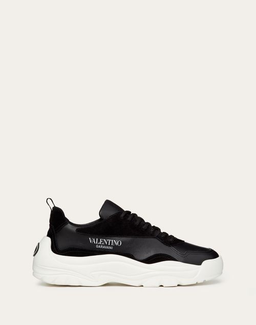Gumboy Calfskin Sneaker for Man Black | Valentino US