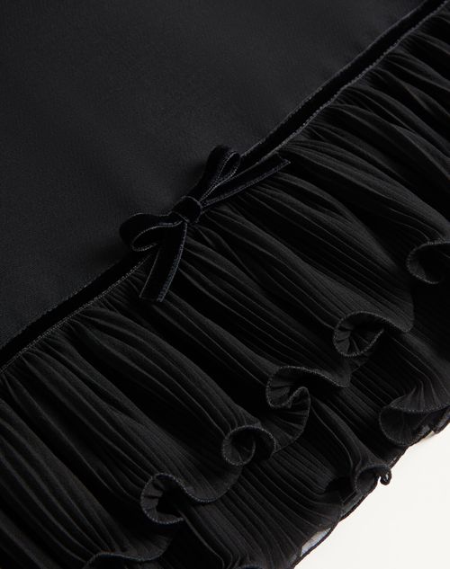 VALENTINO ♪ クレープクチュール ボウ ショートドレス 6B0VADH5 クレープクチュール ショートドレス for ウィメンズ インチ