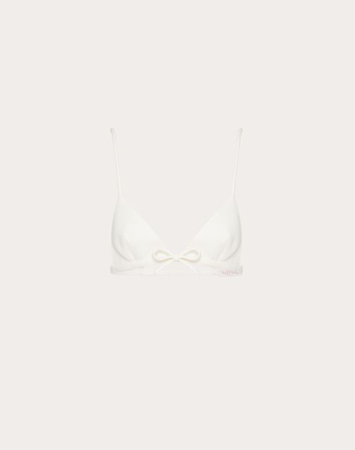 Valentino - Bralette De Crepe Couture - Marfil - Mujer - Camisas Y Tops