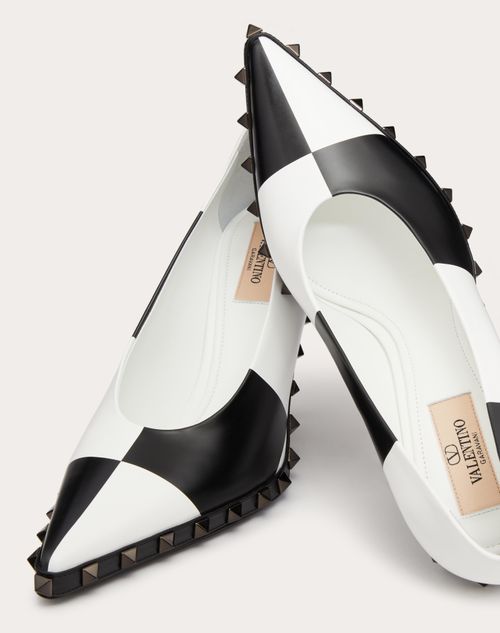 Valentino black and white rockstud clearance shoes