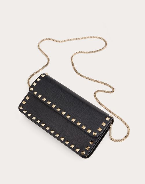 Valentino Rockstud V-Flap Pouch Clutch Bag