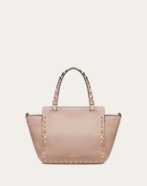 small rockstud grainy calfskin shopper
