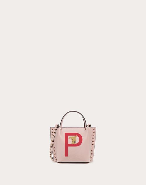 Valentino Garavani - Kleine Individualisierbare Tasche Valentino Garavani Rockstud Pet - Rose Quartz/rouge Pur - Frau - Rockstud Pet - Taschen