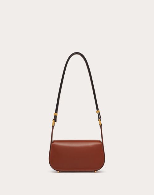 Valentino Garavani - Vlogo Chain Small Calfskin Shoulder Bag - Bronze - Woman - Shoulder Bags