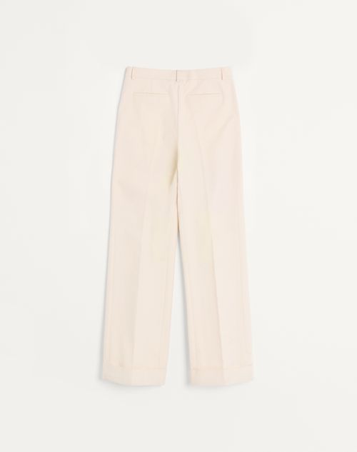 Valentino - Cuffed Cotton Canvas Pants - Shell - Man - Pants And Shorts