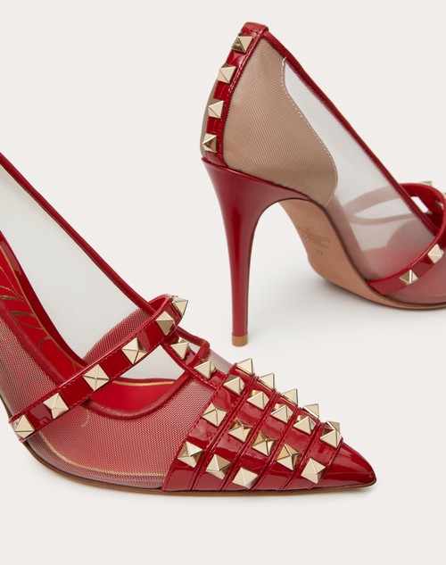 valentino rockstud 100 patent pump