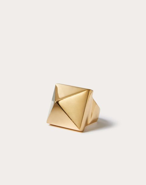 Rockstud Metal Ring for Woman in Gold