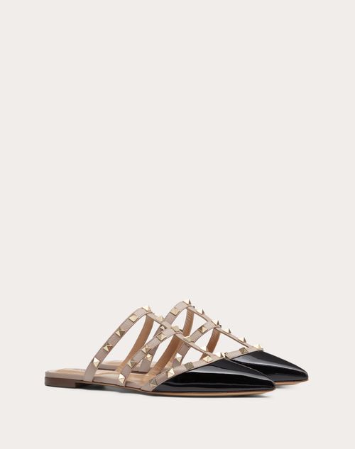 Valentino Garavani - Mules Rockstud De Charol - Poudre - Mujer - Shelf - W Shoes - Ballerinas