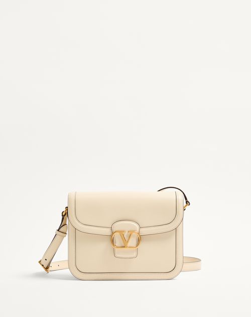 Valentino Garavani - Valentino Garavani 9to5 Smooth Calfskin Shoulder Bag - Butter - Woman - Shoulder Bags