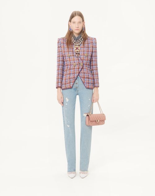 Valentino Garavani - Valentino Garavani Rockstud Spike Medium Shoulder Bag In Kidskin - Phard - Woman - Shoulder Bags