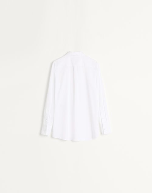 Valentino - Cotton Popeline Shirt - Woman - Shirts And Tops