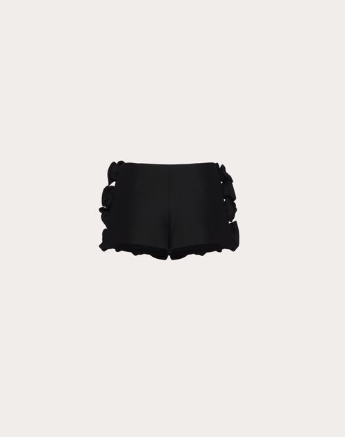 Valentino - Crepe Couture Skort - Black - Woman - Trousers And Shorts