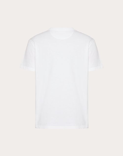 Valentino - T-shirt With Valentino Print - White - Man - Tshirts And Sweatshirts