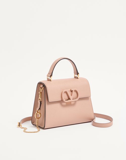 Valentino Garavani - Borsa A Mano Piccola Valentino Garavani Vsling In Vitello Granato - Rose Cannelle - Donna - Borse A Mano
