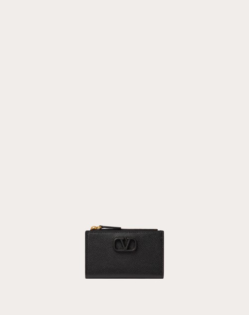 Vロゴ シグネチャー グレインカーフスキン カードホルダー for ウィメンズ インチ ベビーピンク | Valentino JP