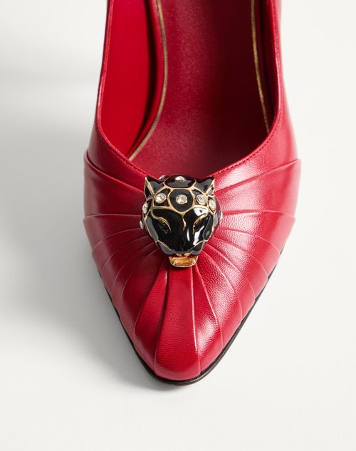 Valentino Garavani - Panthea Goatskin Pumps 105mm - Red - Woman - Pumps