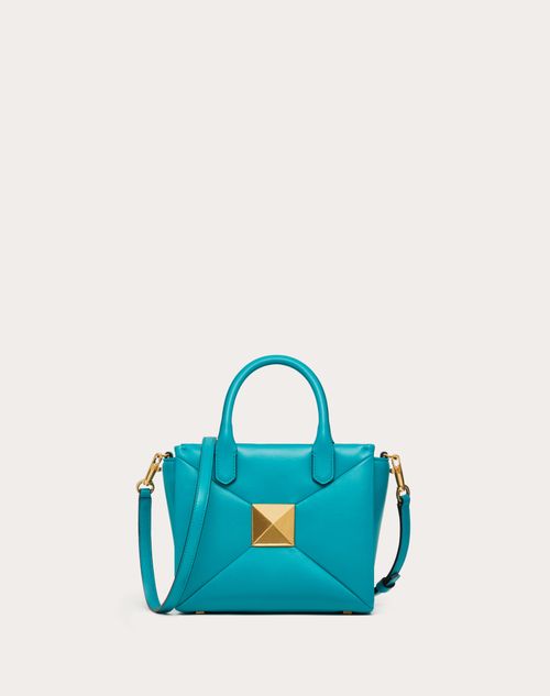 Valentino Garavani - Small One Stud Nappa Handbag - Ultra Marine Green - Woman - Top Handle Bags